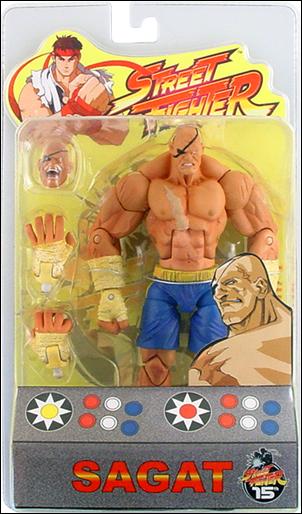 Street Fighter (Round 1) figure 4 Sagat (Blue)