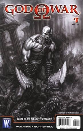 God of War (2010) issue 1-B Black and White Cover (2nd Printing)