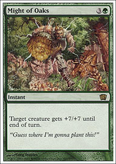 Magic the Gathering: 8th Edition (Base Set) card 265 Might of Oaks