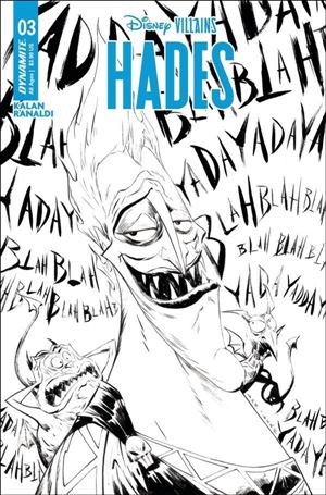 Disney Villains: Hades issue 3-F Jae Lee 1:10 Line Art Cover