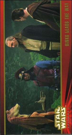 Star Wars: Episode I Widevision: Series 1 (Base Set) card 61 Binks Leads the Way