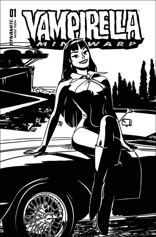 Vampirella: Mindwarp issue 2-M Jonathan Case 1:7 Black and White Cover