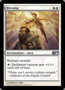 Magic the Gathering: 2014 Core Set (Base Set) card 8 Blessing