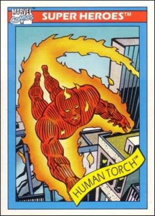 Marvel Universe: Series 1 (Base Set) card 33 Human Torch