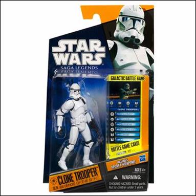 Star Wars: Saga Legends 3 3/4" Action Figures (2010) figure SL16 Clone Trooper Revenge of the Sith