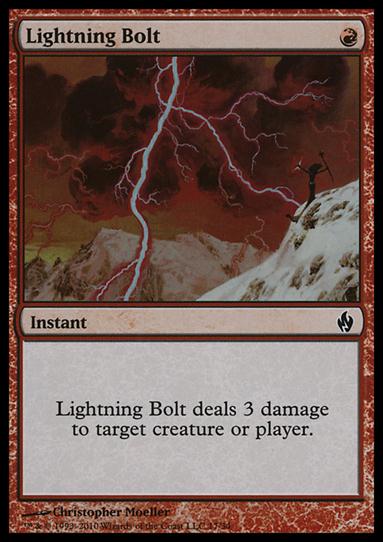 Magic the Gathering: Premium Deck Series: Fire & Lightning (Base Set) card 17 Lightning Bolt