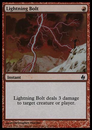 Magic the Gathering: Premium Deck Series: Fire & Lightning (Base Set) card 17 Lightning Bolt