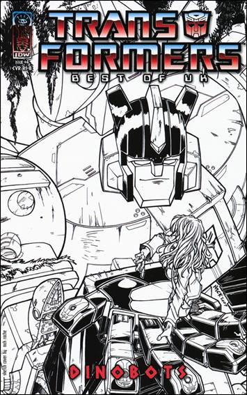 Transformers: Best of UK: Dinobots issue 4-D Nick Roche 1:15 Sketch Cover