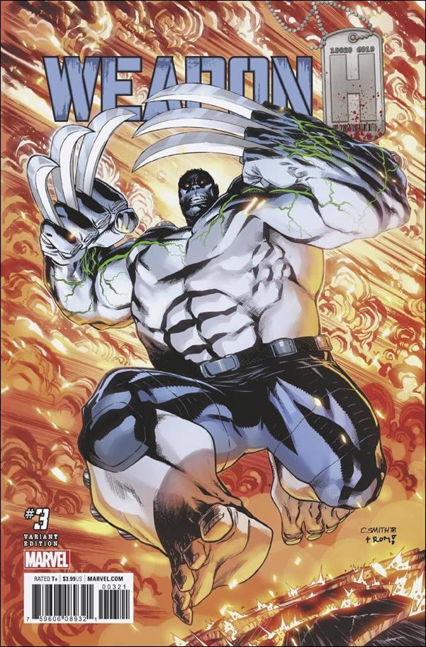 Weapon H issue 3-B Cory Smith 1:25 Cover