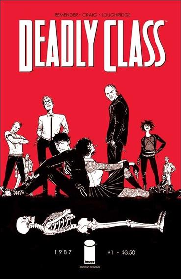 Deadly Class issue 1-I Wes Craig Red (2nd Printing) Group Cover