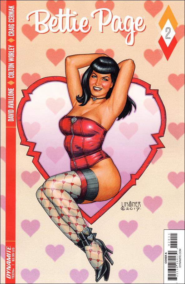 Bettie Page (2017) issue 2 Joseph Michael Linsner Cover