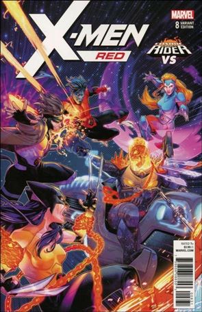 X-Men: Red (2018) issue 8-B Jamal Campbell Cosmic Ghost Rider Cover