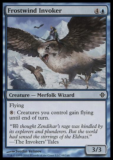 Magic the Gathering: Rise of the Eldrazi (Base Set) card 68 Frostwind Invoker