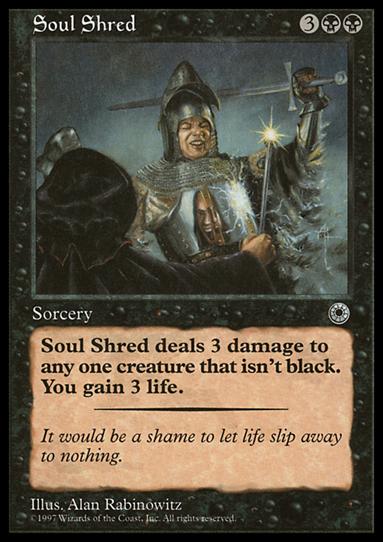 Magic the Gathering: Portal (Base Set) card 112 Soul Shred