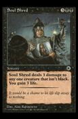 Magic the Gathering: Portal (Base Set) card 112 Soul Shred