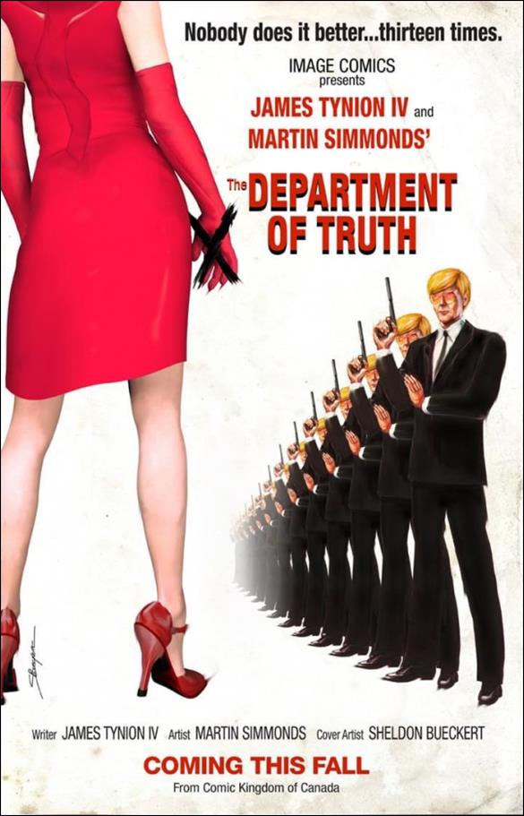 Department of Truth issue 13-G Sheldon Bueckert Comic Kingdom Cover