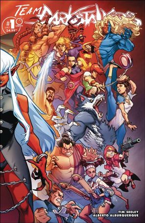 Team Darkstalkers issue 1-C Alberto Jimenez Alburquerque Connecting Cover