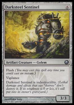 Magic the Gathering: Scars of Mirrodin (Base Set) card 152 Darksteel Sentinel