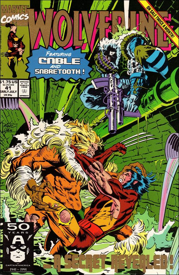 Wolverine (1988)  issue 41-B Gold Lettering Cover (2nd Printing)