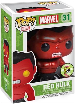 POP! Marvel figure 31-B Red Hulk (Metallic) 2013 SDCC