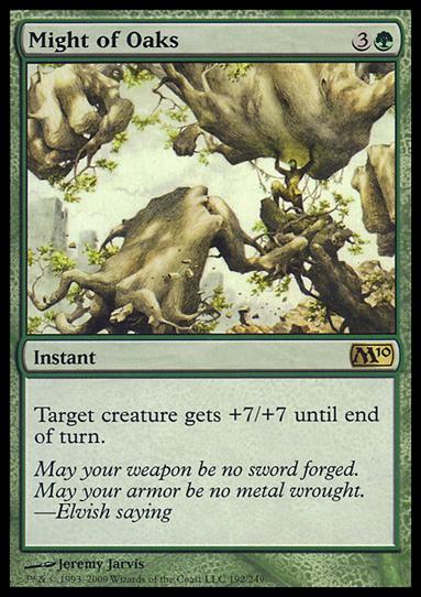 Magic the Gathering: 2010 Core Set (Base Set) card 192 Might of Oaks