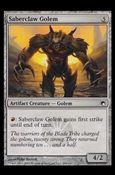Magic the Gathering: Scars of Mirrodin (Base Set) card 200 Saberclaw Golem