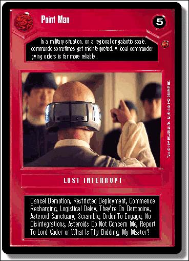 Star Wars: Cloud City Limited (Base Set) card 49 Point Man