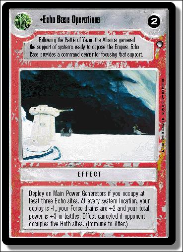 Star Wars: Hoth Limited (Base Set) card 114 Echo Base Operations