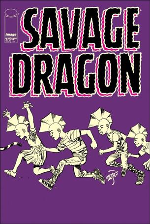 Savage Dragon (1993) issue 270-C Purple Logo Trade Dress Variant Cover