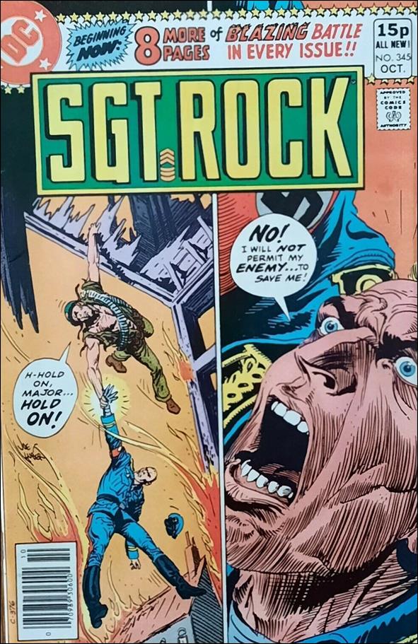 Sgt. Rock (1977) issue 345-B UK Price Cover