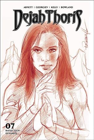 Dejah Thoris (2019) issue 7-L Lucio Parrillo 1:21 Red Tint Sketch Cover