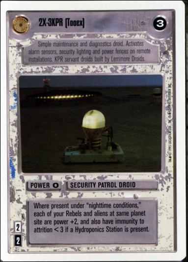 Star Wars: Premiere Unlimited (Base Set) card 174 2X-3KPR (Tooex)