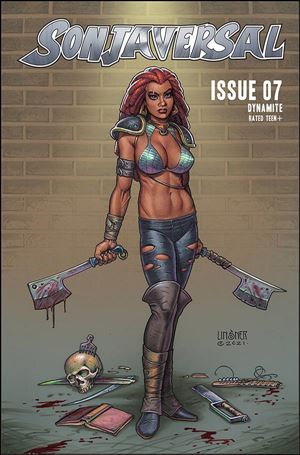 Sonjaversal issue 7-B Joseph Michael Linsner Cover