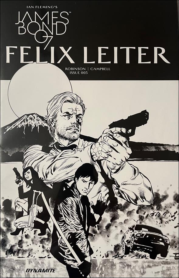 James Bond: Felix Leiter issue 3-B Mike Perkins 1:10 Black & White Cover