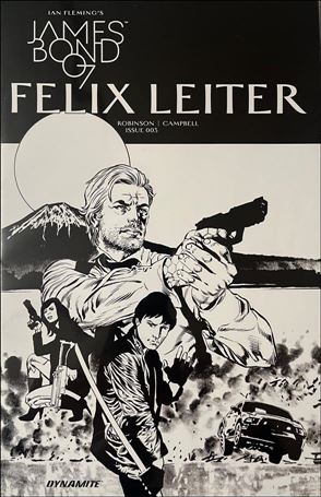 James Bond: Felix Leiter issue 3-B Mike Perkins 1:10 Black & White Cover