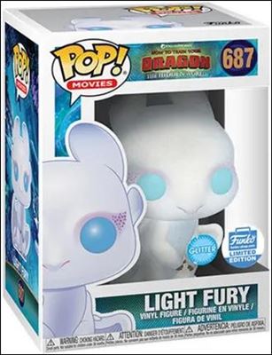POP! Movies figure 687-B Light Fury (Glitter) Funko Shop Exclusive