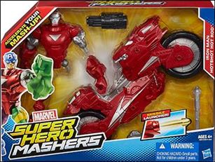 Marvel Super Hero Mashers (Vehicles)  figure 2 Iron Man with Hotshot Hot Rod