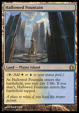 Magic the Gathering: Return to Ravnica (Base Set) card 241 Hallowed Fountain