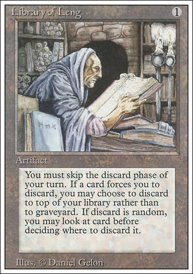 Magic the Gathering: Revised (Base Set) card 262 Library of Leng