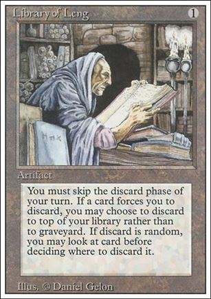 Magic the Gathering: Revised (Base Set) card 262 Library of Leng