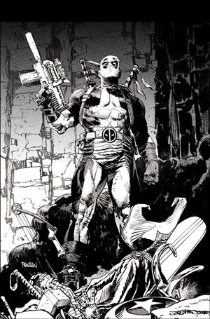 Deadpool Kills the Marvel Universe One Last Time issue 1-L Dan Panosian B&W Virgin 1:25 Cover (2nd Printing)