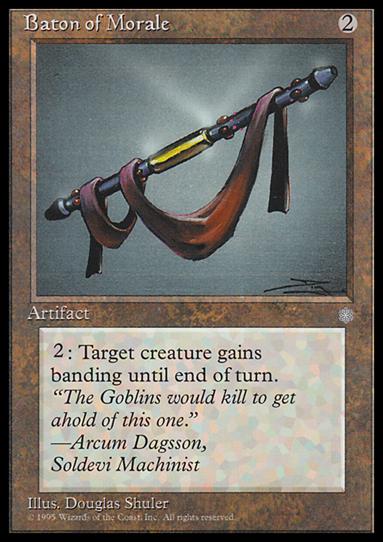 Magic the Gathering: Ice Age (Base Set) card 313 Baton of Morale