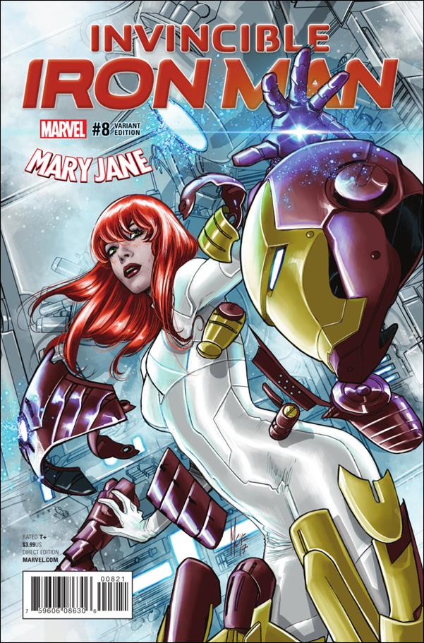Invincible Iron Man (2017) issue 8-B Marco Checchetto Mary Jane Cover