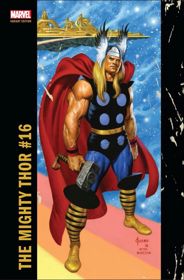 Mighty Thor (2016) issue 16-B Joe Jusko Corner Box Cover