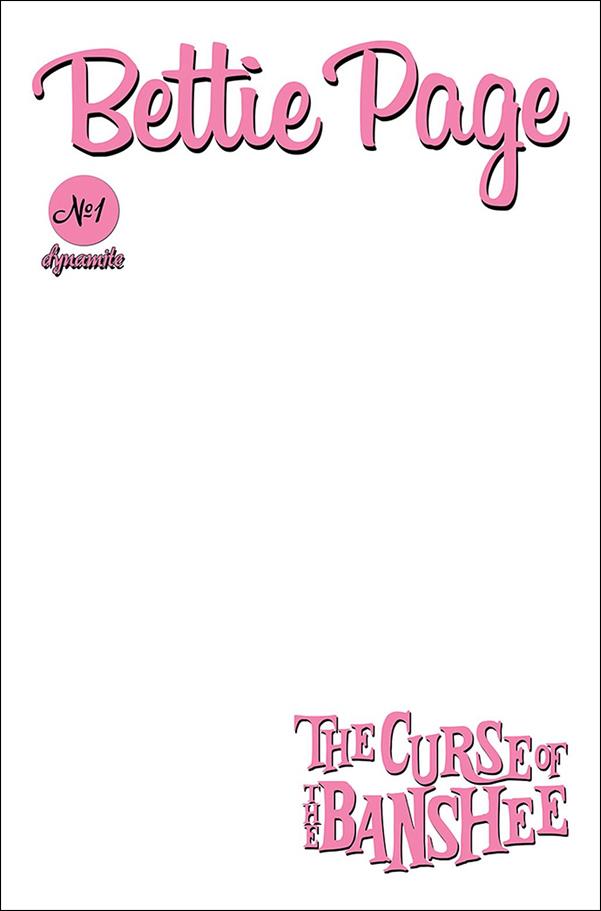 Bettie Page: The Curse of the Banshee issue 1-F Blank Authentix Cover