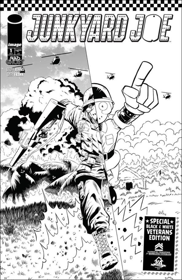 Junkyard Joe issue 1-G Veterans Edition B&W Cover B