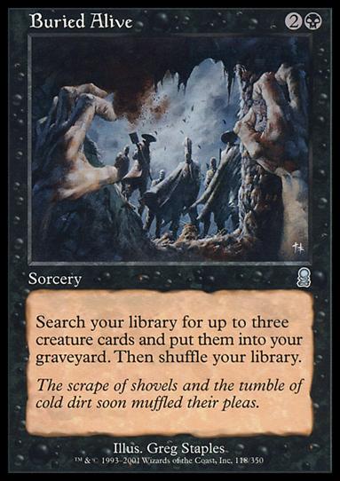Magic the Gathering: Odyssey (Base Set) card 118 Buried Alive