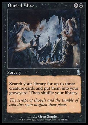 Magic the Gathering: Odyssey (Base Set) card 118 Buried Alive