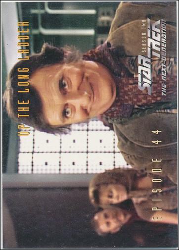 Star Trek: The Next Generation - The Episode Collection Season Two (Base Set) card 187 Up the Long Ladder, Episode 44A