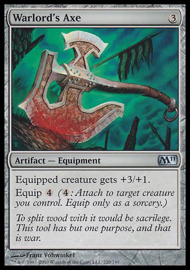 Magic the Gathering: 2011 Core Set (Base Set) card 220 Warlord's Axe